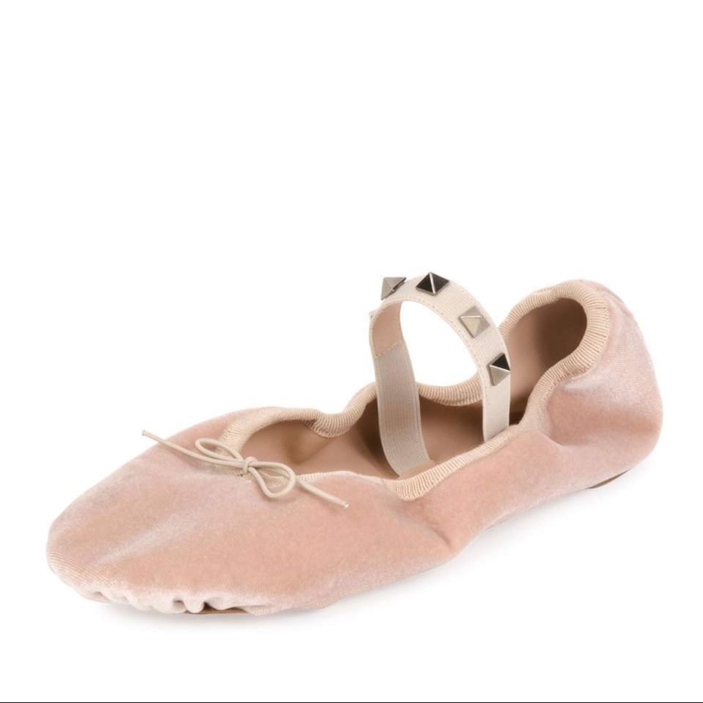 NWT valentino rockstud leather ballet flats